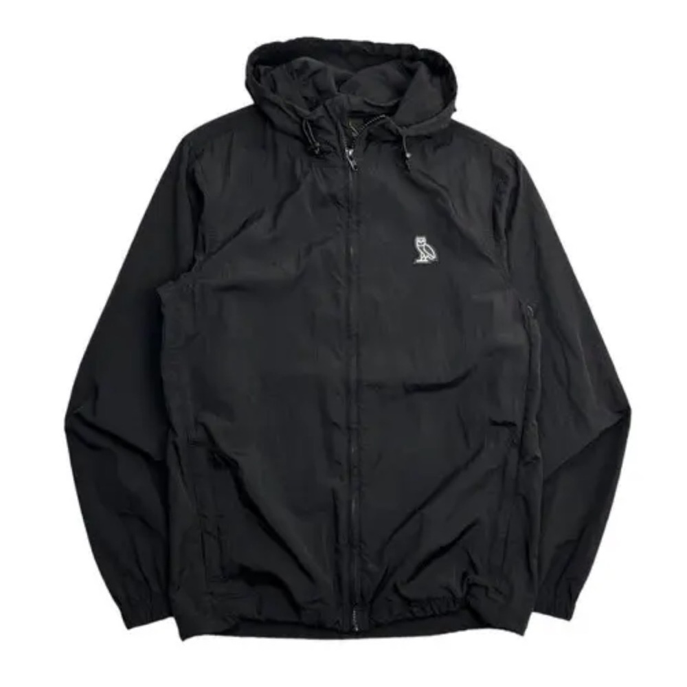 OVO Black Windbreaker with White Logo